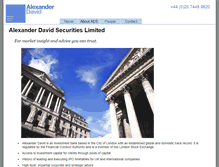 Tablet Screenshot of ad-securities.com
